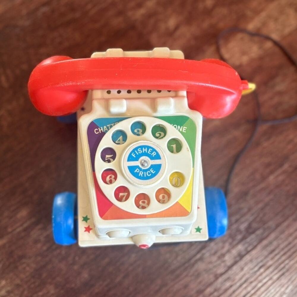 Fisher-Price Classics Retro Chatter Phone 2009 Mattel Pull Toy